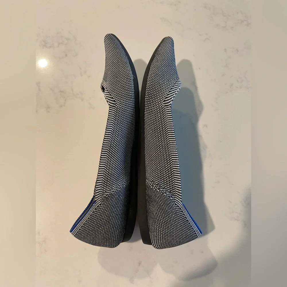 Rothy’s The Point Pebble Grey Flat , Sz 8 - Picture 4 of 13